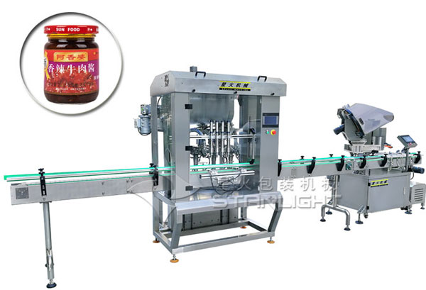 牛肉颗粒酱料生产线设备-自动化牛肉酱加工生产设备