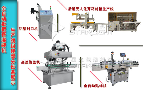 枇杷膏灌装生产线部分设备展示